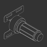 Cea Design Free Ideas raccordo per soffioni con fissaggio in battuta al controsoffitto SET15 + INC14